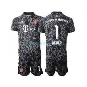 Koszulka Bayern Monachium Manuel Neuer 1 Bramkarska Dziecięcy Wyjazdowe Koszulki Piłkarskie 2022-2023 Krótki Rękaw